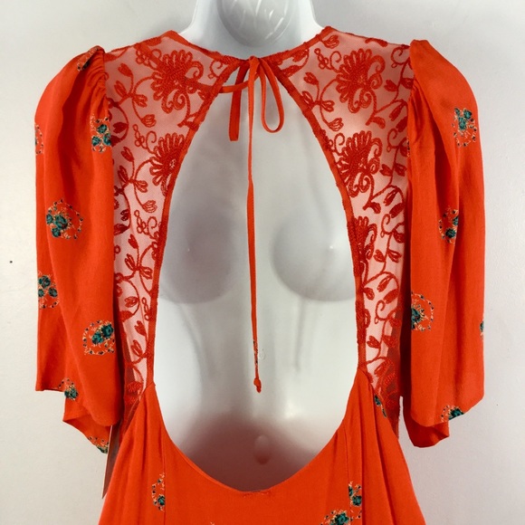 Free People Mockingbird Mini Dress Size 6 - Picture 6 of 9